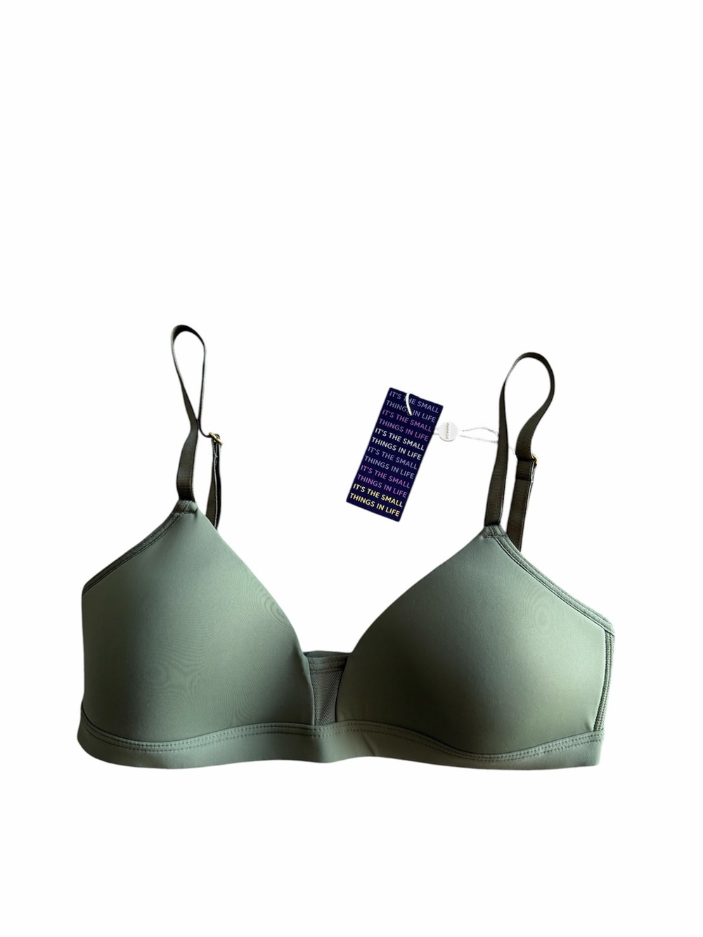 Pepper Feel Good Wire-free T-Shirt Bra Wireless Sage/Green XS Mesh Everyday